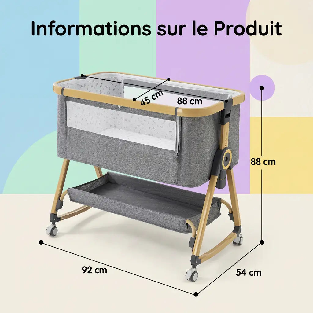 Lit cododo Mamilly — Pliable & réglable Mamilly