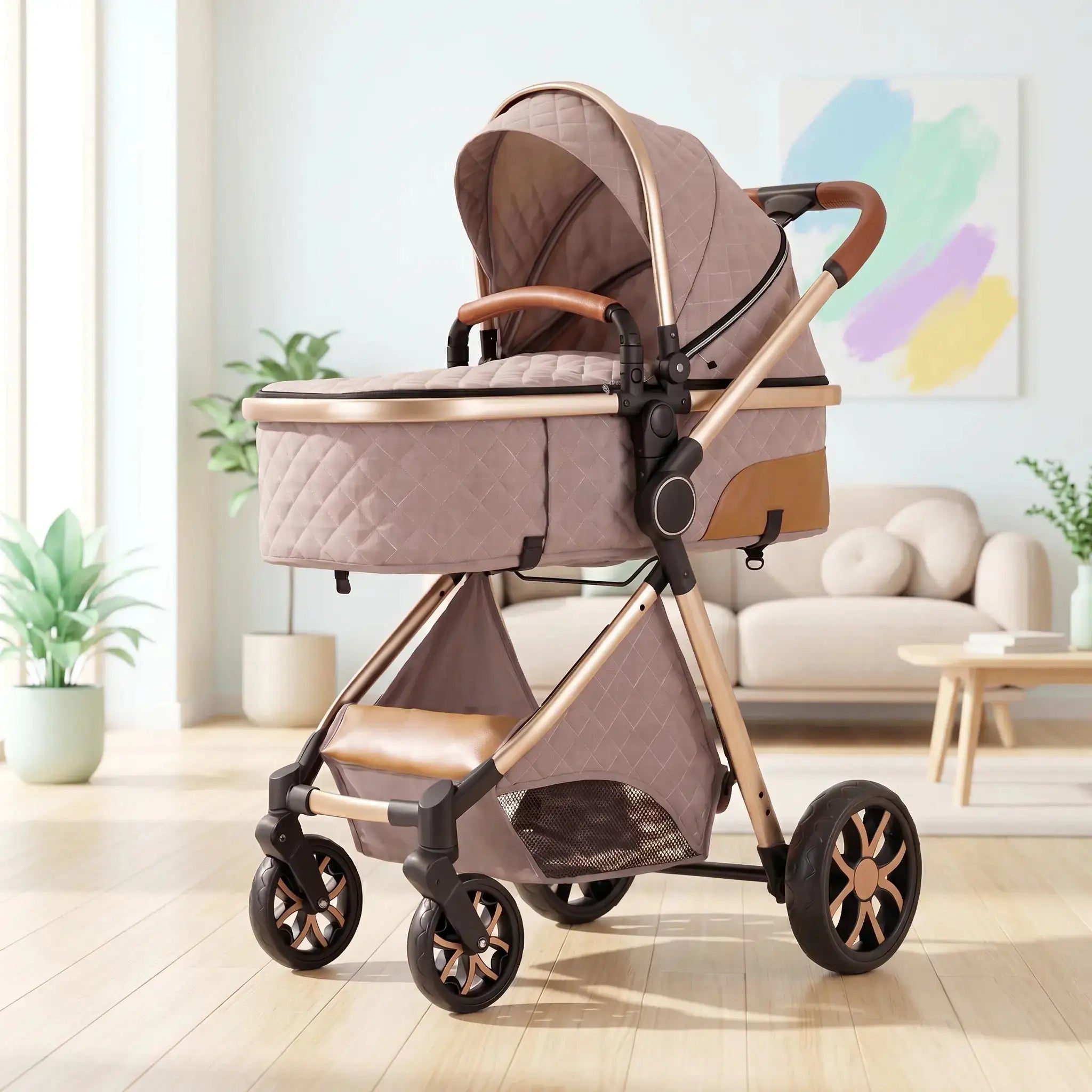 Poussette 3 en 1 - Beige Sable Mamilly
