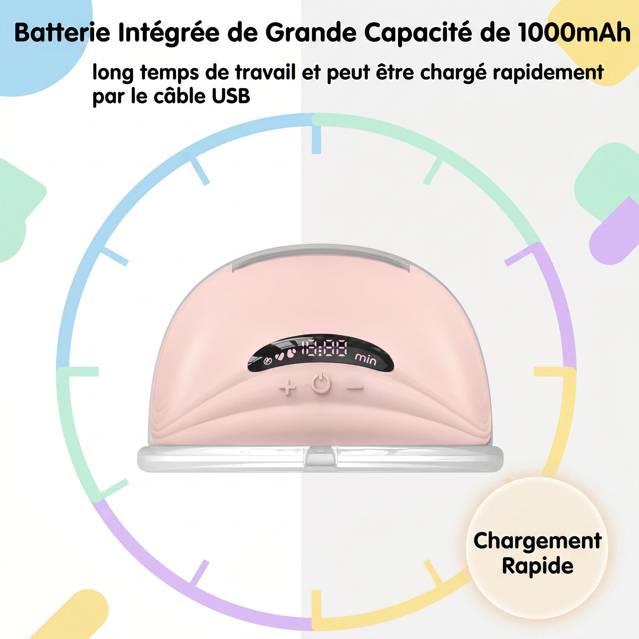Tire-lait portable silencieux mains libres Mamilly