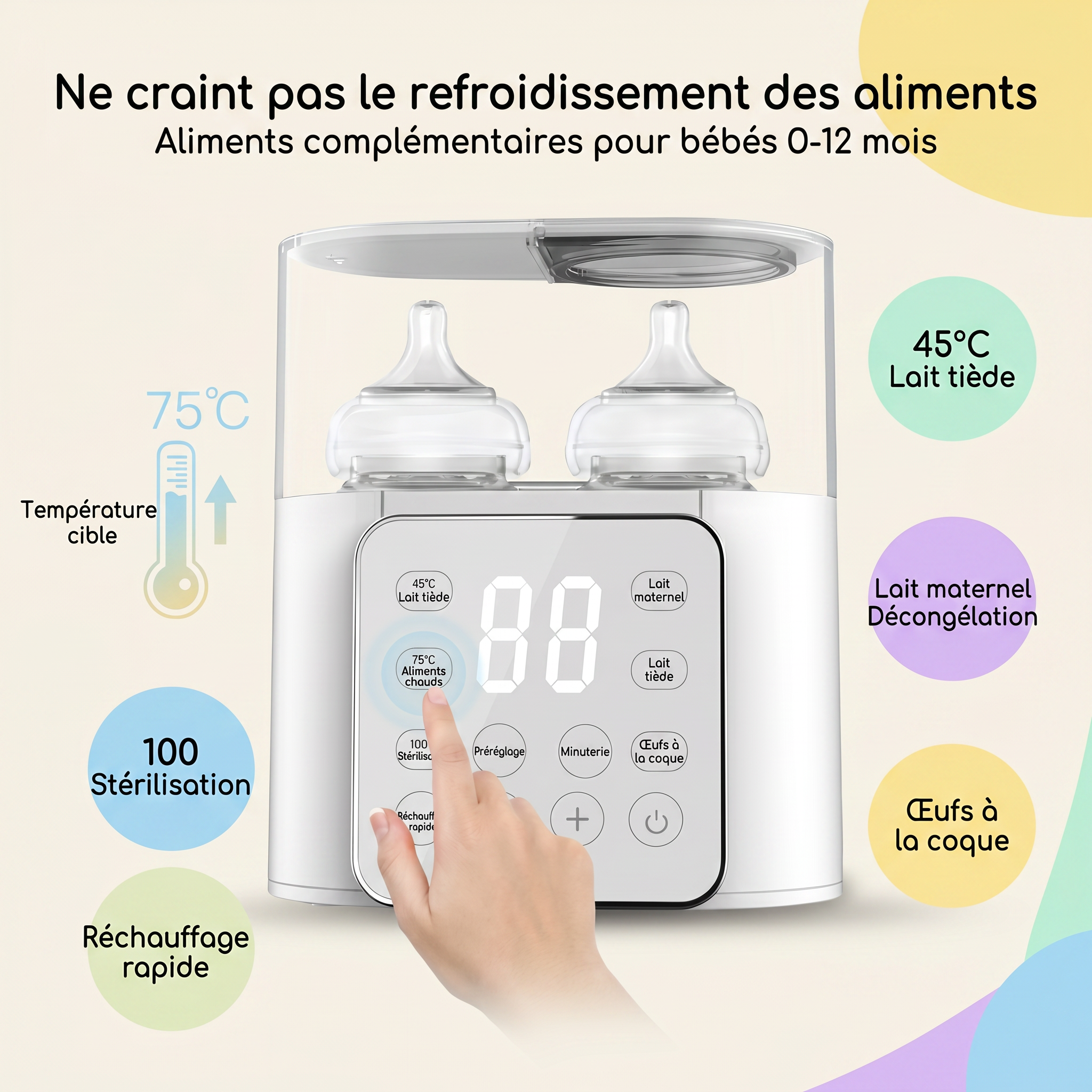 Chauffe-biberon multifonction maison Mamilly