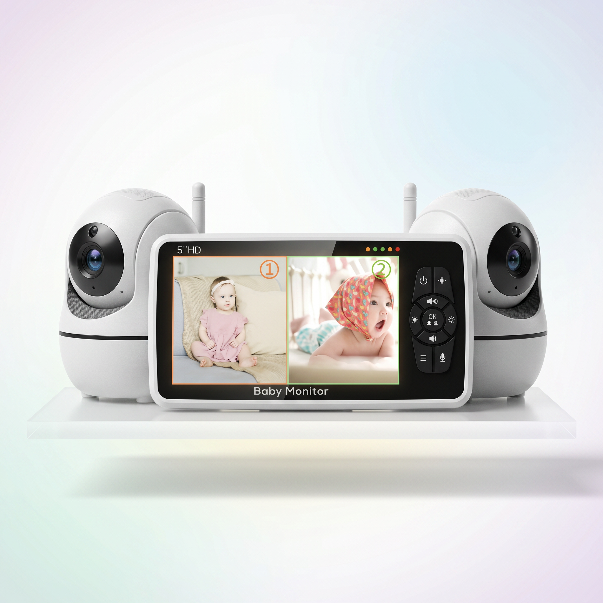 Mamilly Veillée Duo — Babyphone vidéo 2 caméras Mamilly