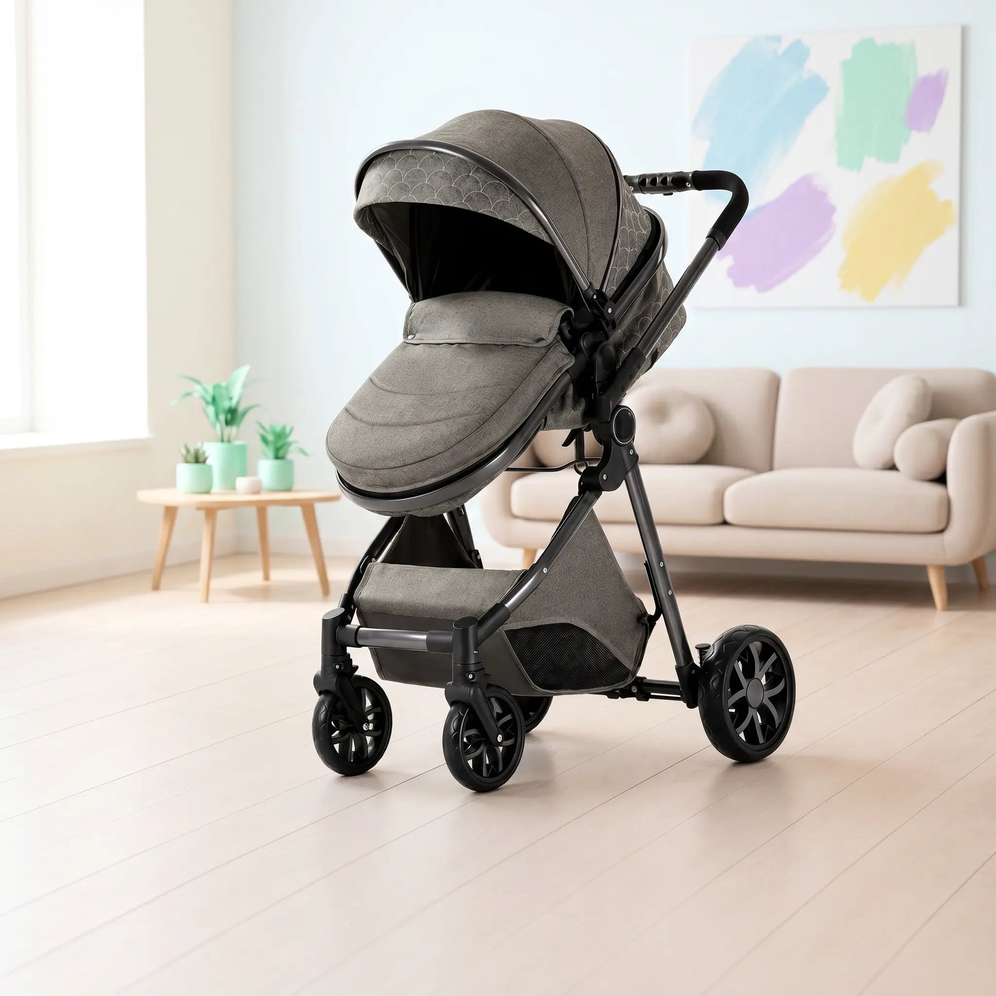 Poussette 3 en 1 - Gris Graphite Mamilly