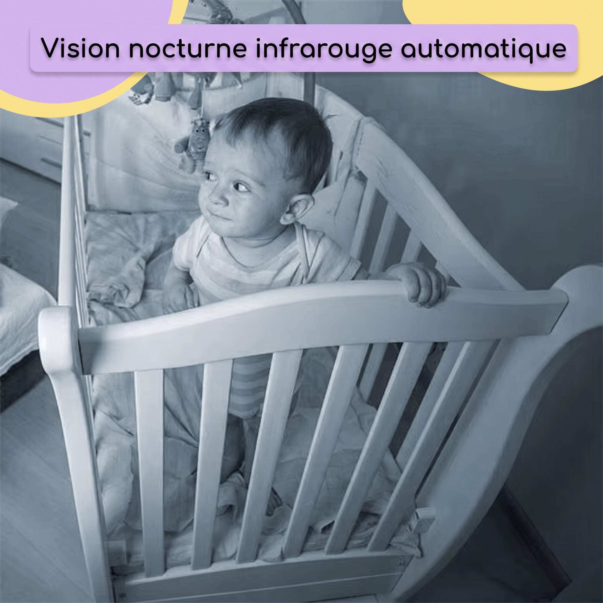 Mamilly Veillée Flex - Babyphone vidéo 5 à caméra flexible Mamilly