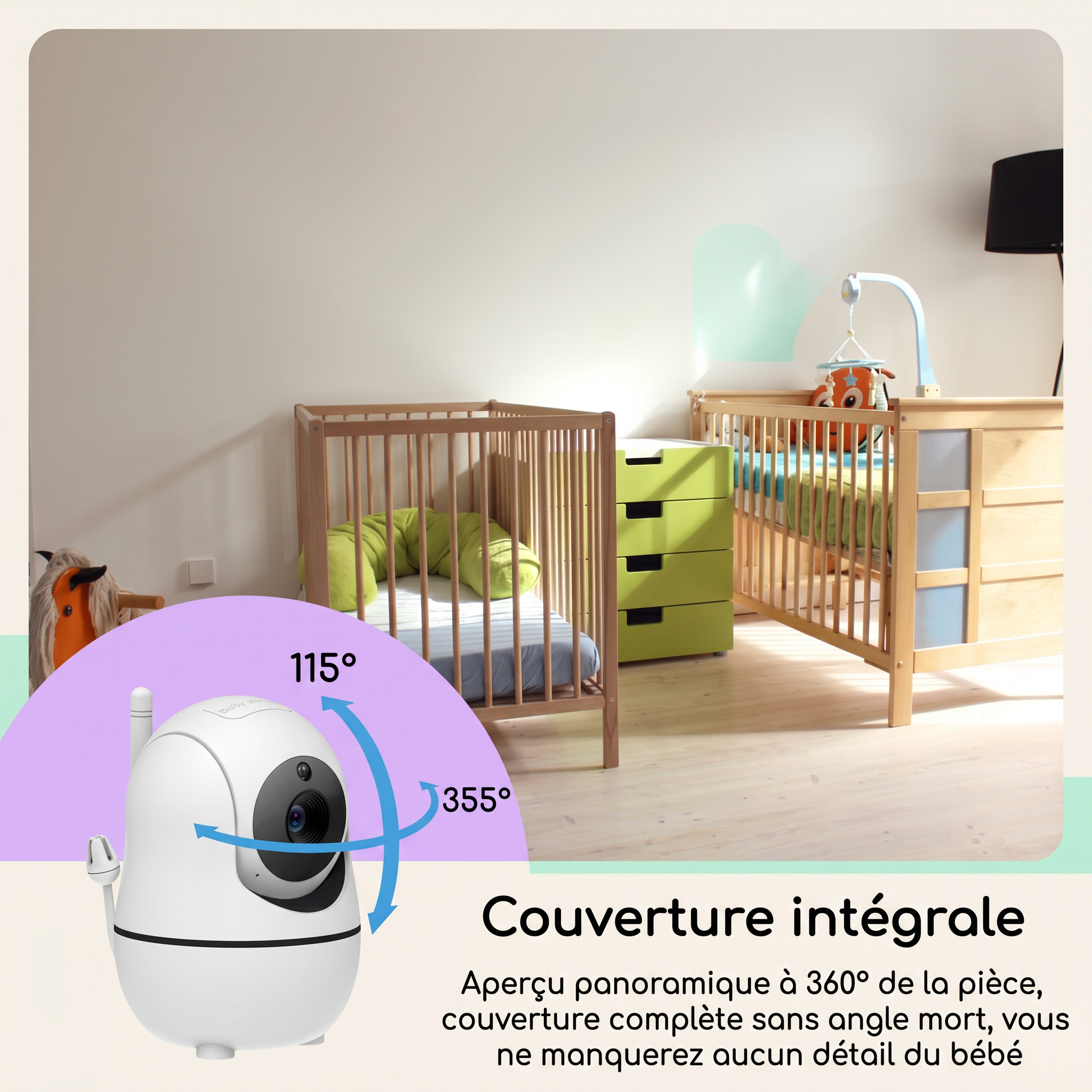 Mamilly Veillée Duo — Babyphone vidéo 2 caméras Mamilly