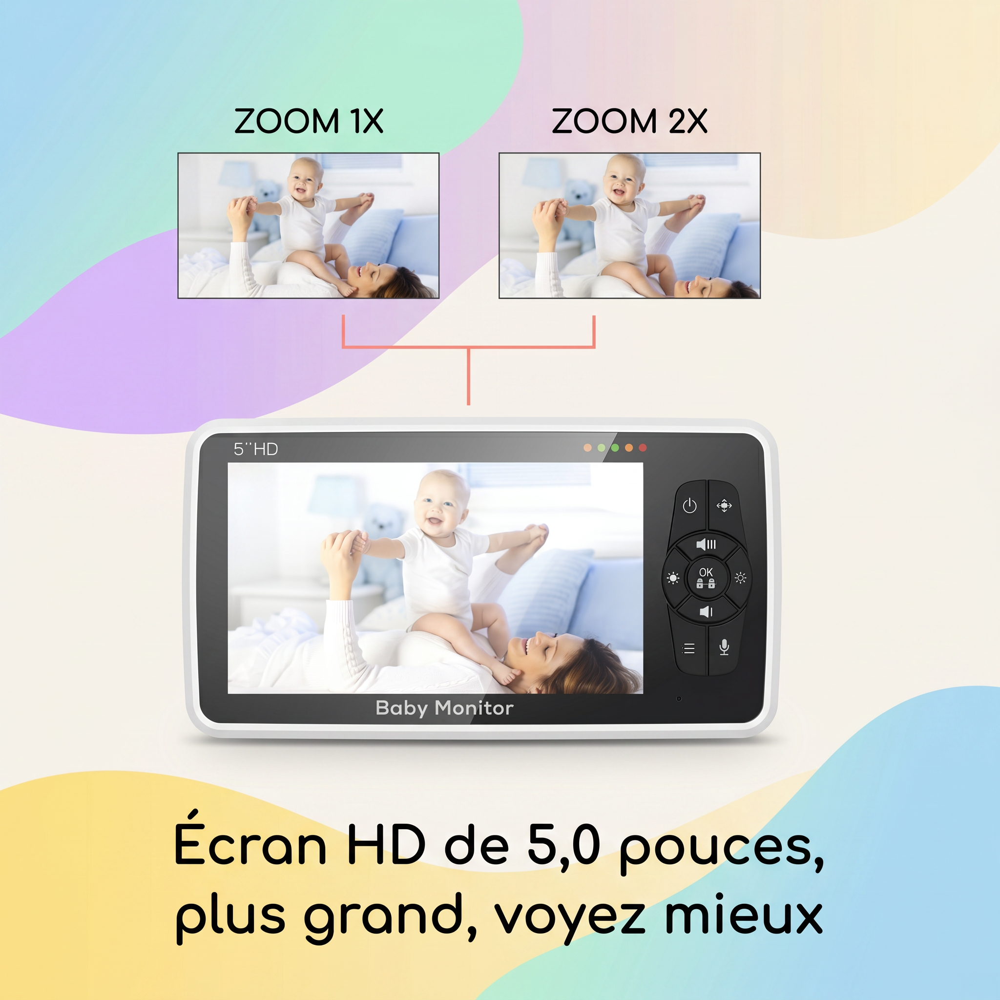 Mamilly Veillée Duo — Babyphone vidéo 2 caméras Mamilly