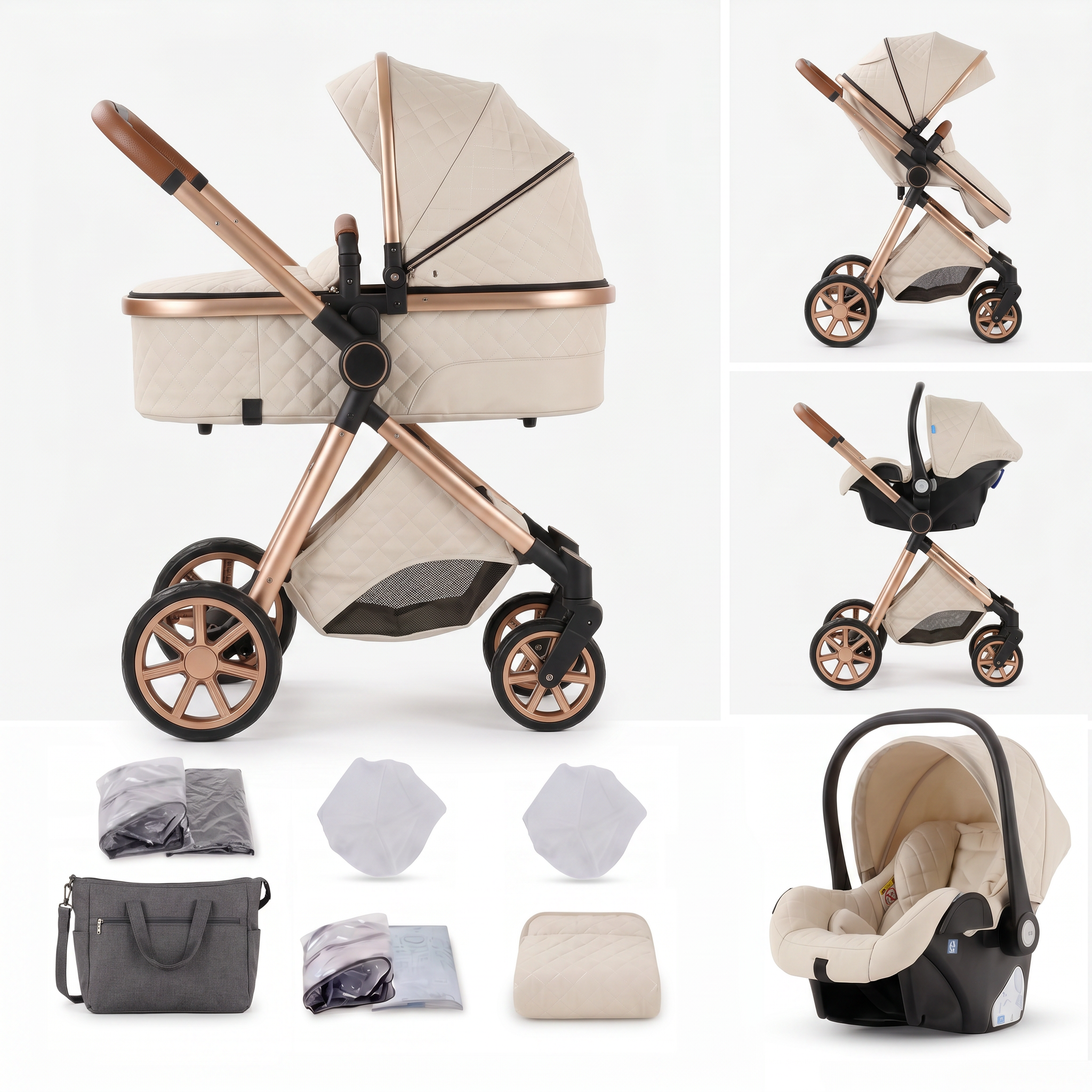 Poussette 3 en 1 - Mamilly Original Mamilly